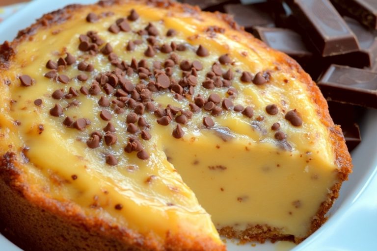 Pastel de Mantequilla de Maní con Chispas de Chocolate